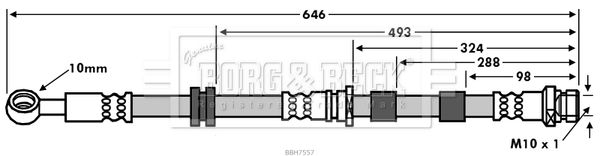 BORG & BECK Jarruletku BBH7557